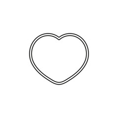 heart love icon - vector heart illustration