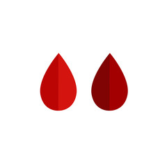 Fototapeta premium blood drops vector icon