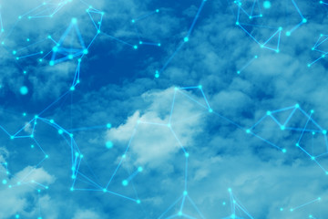 technology internet, sky backround, data machine deep learning,system security privacy, ai cloud storage server, internet wifi social network
