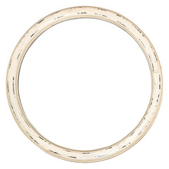 vintage classical white circle frame