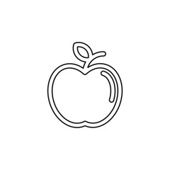 vector apple illustration isolated