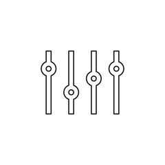 vector stereo equalizer symbol - stereo audio