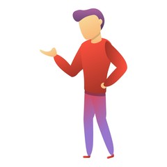 Coworking manager icon. Cartoon of coworking manager vector icon for web design isolated on white background