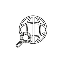 vector global network icon - internet technology