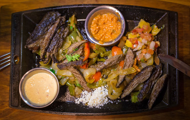 UAE. Dinner, meat and vegetables