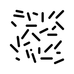 Unhealthy Bacillus Bacteria Vector Thin Line Icon. Disease Organism Bacteria Linear Pictogram. Chemical Microbe Type Infection Microorganism Bacteriology Contour Monochrome Illustration