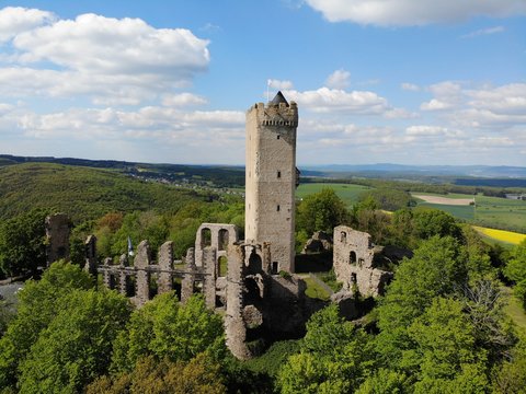 Burg Olbr&uuml;ck, Luftaufnahme