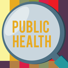 Word writing text Public Health. Business concept for Promoting healthy lifestyles to the community and its showing.