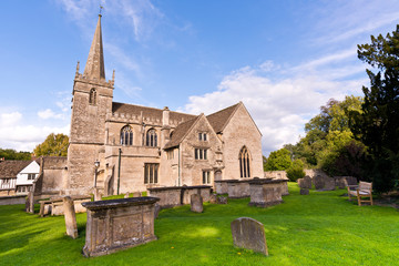 Old Medieval English Church and Cemetery