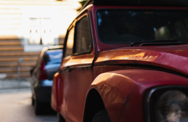 Fototapeta premium car on the road
