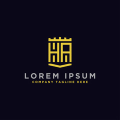 Inspiring company logo designs from the initial letters HA logo icon. -Vectors