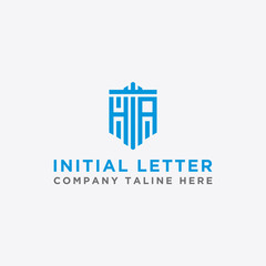 Inspiring company logo designs from the initial letters HA logo icon. -Vectors