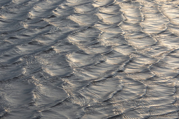 Silver sea water pattern background