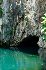 Cave in water