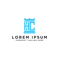 Inspiring company logo design from the initial letters to the HC logo icon. -Vectors