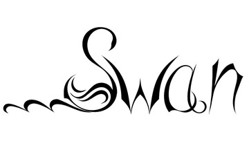 A stylized image of the word 