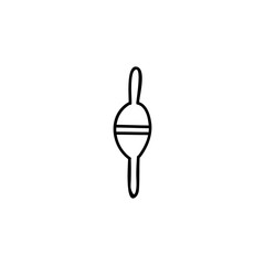 fishing buoy doodle icon