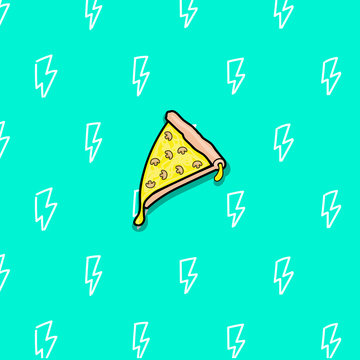 pizza vector simple icon fast food