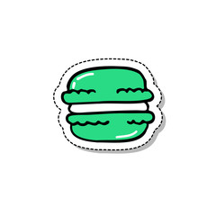 macaroon doodle icon