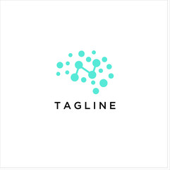 Brain logo / Neuron Nerve or Seaweed logo design inspiration