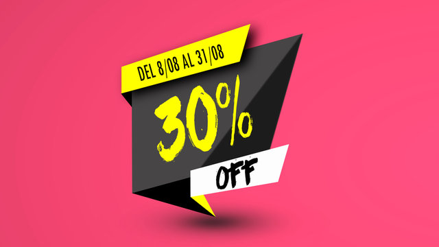 Cartel oferta off