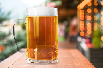 Beer glass.