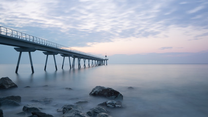 Fototapeta na wymiar Sunrise on the pier 3