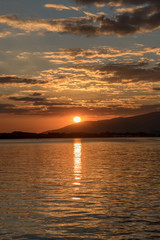 Sunset over Subic Bay Philippines