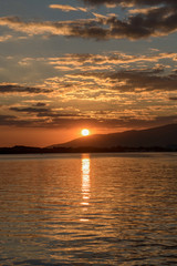 Fototapeta premium Sunset over Subic Bay Philippines