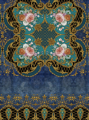 vintage background with floral ornament
