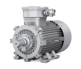 Industrial Electric Motor Isolated