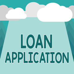 Conceptual hand writing showing Loan Application. Business photo showcasing Document that provides financial information about borrower.
