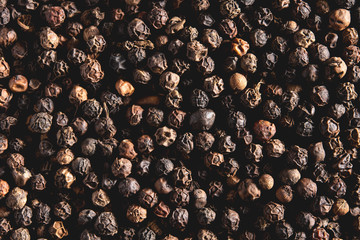 black pepper close-up top view