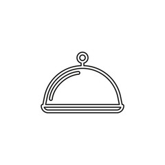 Obraz premium Food platter serving sign icon