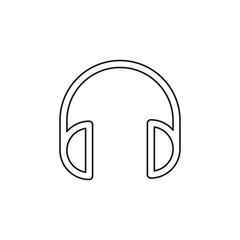 vector headphones icon - sound music
