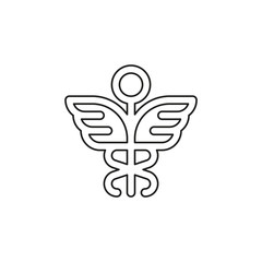 Obraz premium medical symbol - caduceus icon - health sig
