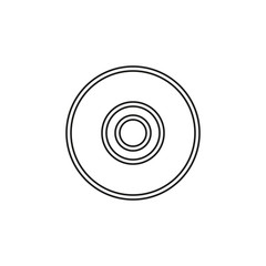 compact disc vector icon