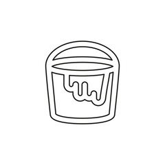 vector painting bucket illustration isolated