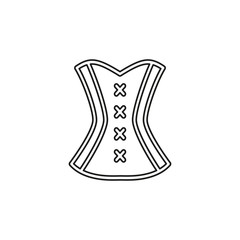 corset vector icon