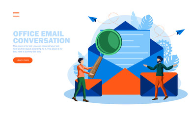 official mail conversation in team members