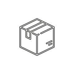 shipping box vector icon