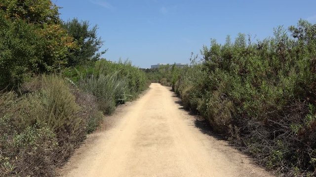 Trail at the San Joaquin Nature Reserve in Irvine, California,
