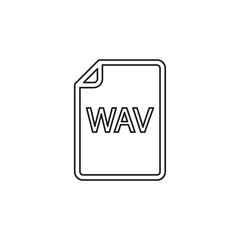 download WAV document icon - vector file format