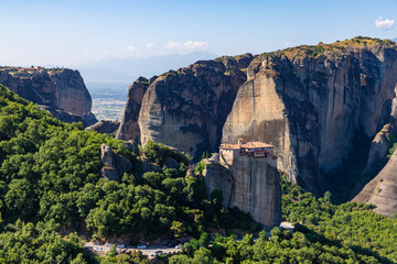 Roussanou Monastery at Meteora Monasteries in Trikala region, Greece.