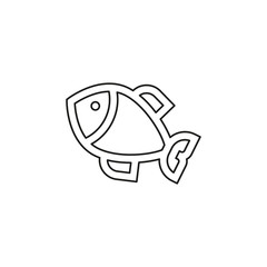 vector fish illustration - nature symbol