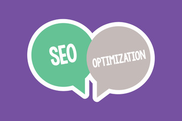 Text sign showing Seo Optimization. Conceptual photo process of affecting online visibility of website or page.