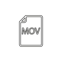 download MOV document icon - vector file format