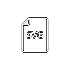 download SVG document icon - vector file format