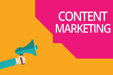 Conceptual hand writing showing Content Marketing. Business photo text Involves the creation and sharing of online material.