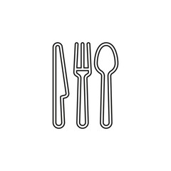cutlery fork, knife and spoon